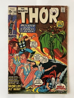 The Mighty Thor #186 1971 VG- 3.5 Hela, Odin, Loki, Stan Lee/John Buscema