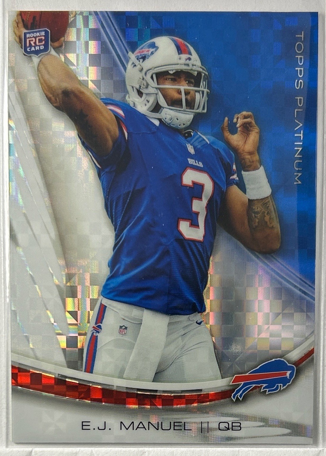 2013 Topps Platinum #104 EJ Manuel Xfractors RC Buffalo Bills