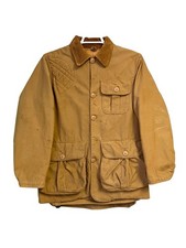 Vintage 60s J.C. Higgins Duck Canvas Hunting Jacket Sears Field Coat Tan