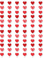 Herz Girlande Rot Valentinstag Deko, Herzgirlande Valentinstag Girlande Herz Dek