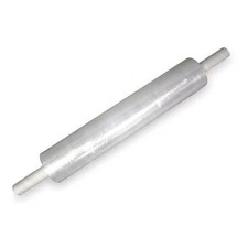 Hand Stretch Wrap, 20 In W X 1000 Ft L, 80 Ga, Cast Style, Clear, Standard