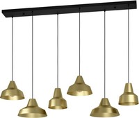 Schwarz Gold Modern HäNgelampe Pendelleuchte 6X40W/E27 IP20