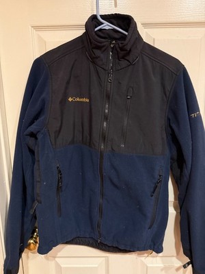 Columbia Titanium Jacket MEN'S SMALL Black Omni-Heat Interchange Full Zip