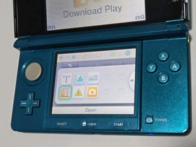 Nintendo 3DS Launch Ed. Handheld System Aqua Blue Teal, CTR-001 USA, Tested READ