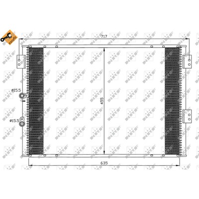 Kondensator, Klimaanlage NRF 35461