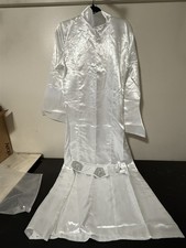 Cosplay Costume Star Wars Leia Outfit Long White Dress With Belt Size XL