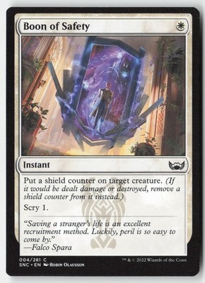 MTG - Boon of Safety #4 - Regular - SNC Streets of New Capenna