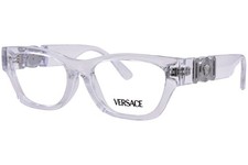 Versace VK3008U 148 Eyeglasses Youth Kids Girl's Crystal Full Rim Rectangle 48mm