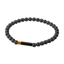 phiten RAKUWA Bracelet EXTREME Crystal Touch 18cm Black/Gold