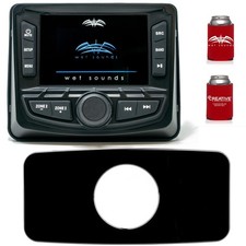 Wet Sounds WS-MC2 With Stinger Marine SEADASH3B 3" Radio Kit - Black