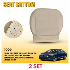Lh For Vw 12-20 Passat Tan Perforated Microfiber 2x Bottom Seat Cover Direct Fit Lh For Vw 12-20 Passat Tan Perforated Microfiber 2x Bottom Seat Cover Direct Fit
