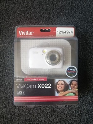 Vivitar ViviCam X022 10.1MP Kompakt-Digitalkamera Weiß NEU VERSIEGELT