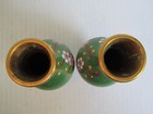 Pair of Vintage Chinese Plum Bossom Cloisonne Vases — photo 8