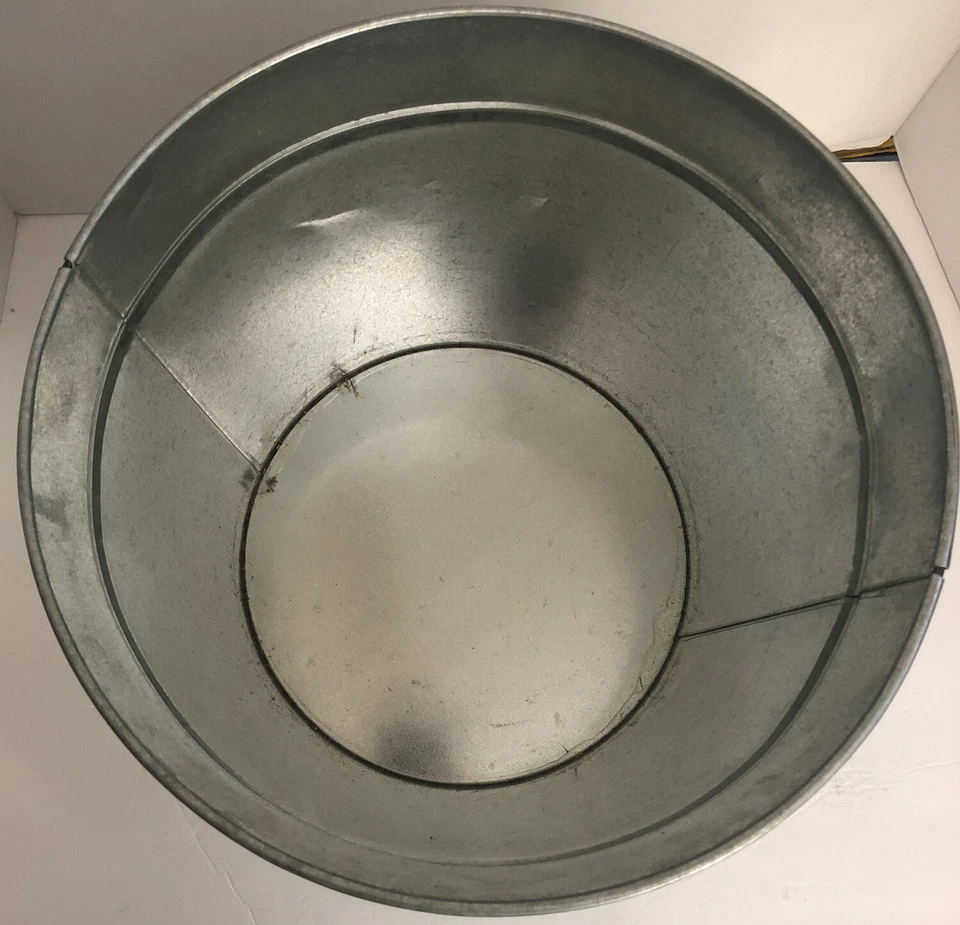 1ea METAL GALVANIZADO 11" DE ALTO CUBO, CUBO, MACETA - RARO - SE ENVÍA N 24 HORAS Foto 4 de 4