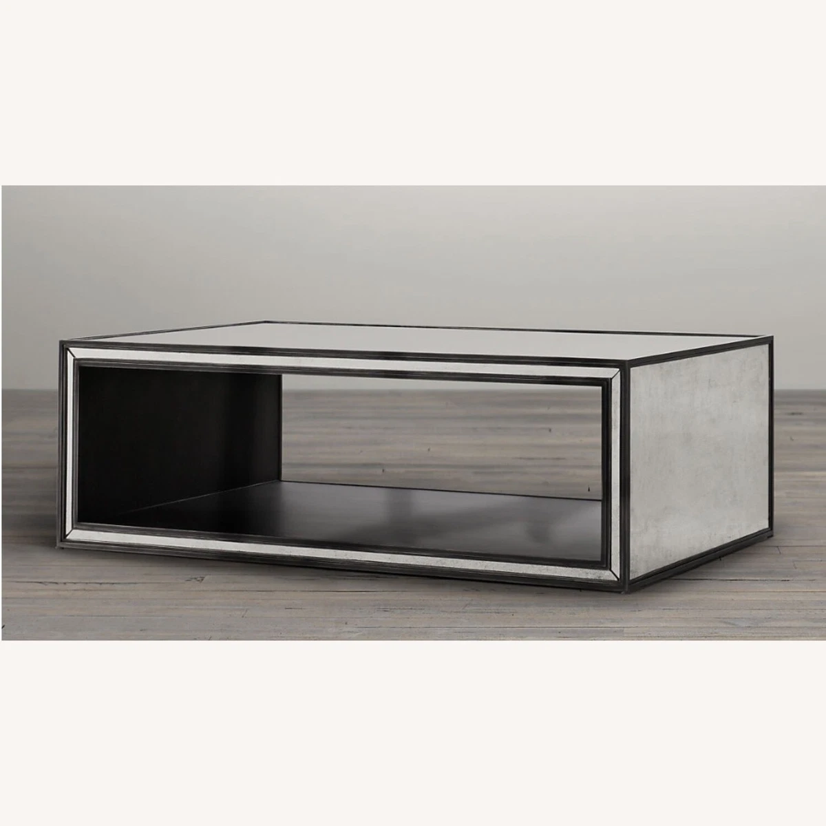 Restoration hardware mirrored coffee table deals