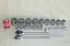 PROTO - MADE IN USA - 20 piece 3/4" Drive SAE Prof Socket Set, 12 Pt. Satin