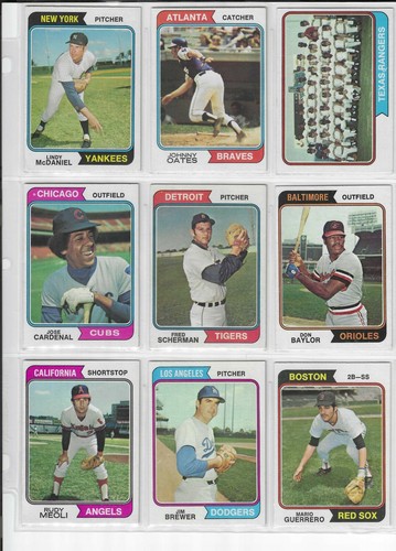 1974 Topps Baseball Cards Singles #101 to #200 - Picture 118 of 141