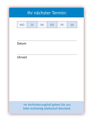 Premium Terminblöcke Neutral Blau (48 Stück) Terminblock hochwertig (TBL-514)