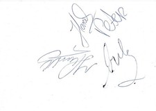 The Shorts autographs signed 10x15 cm index card 