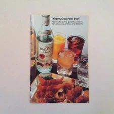 Vintage 1980-81 Color Bacardi Party Book Bar Recipes Drinks Punches Snacks Menu