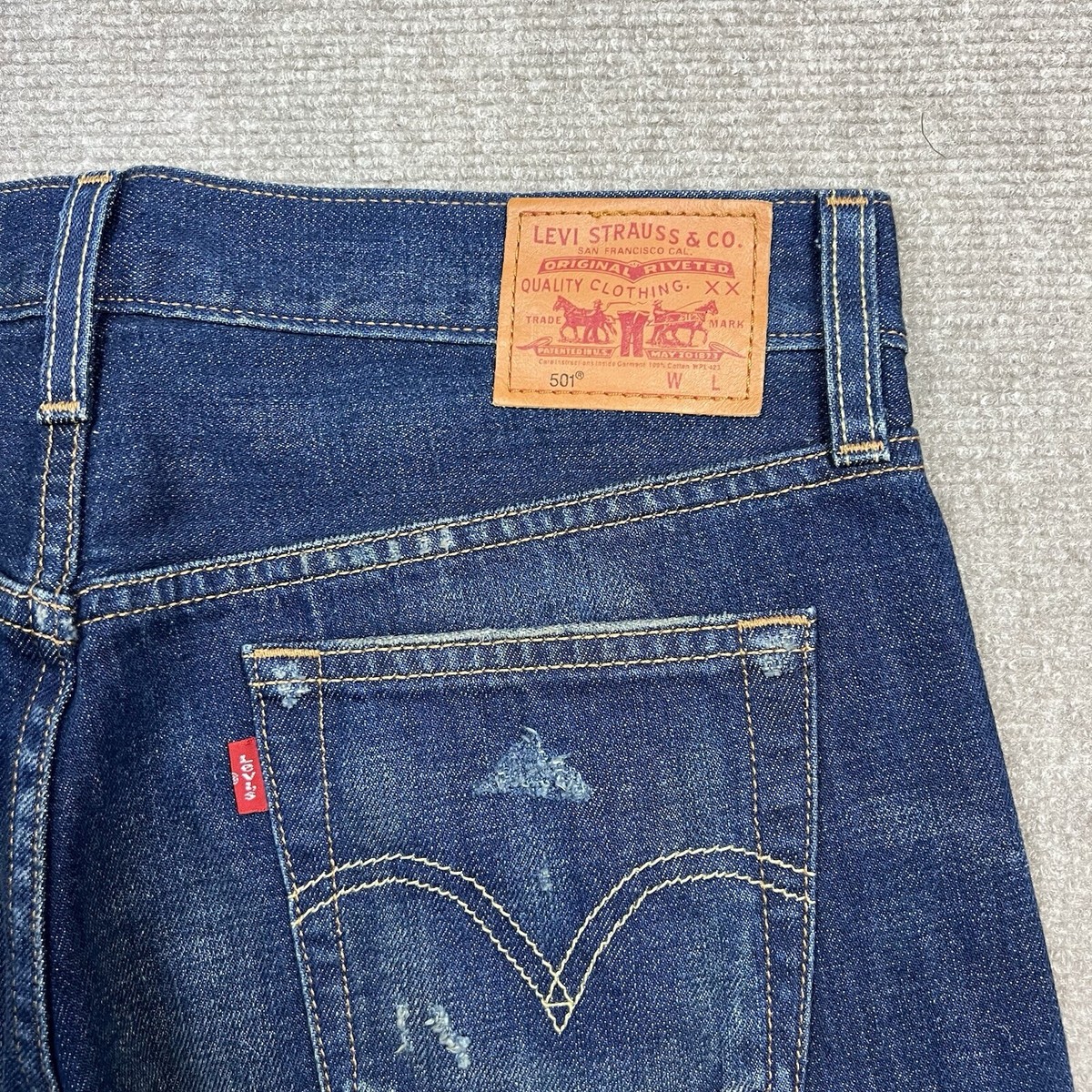 Levis LVC 501 Selvedge SAMPLE Denim Jeans Mens 32x32 Button Fly