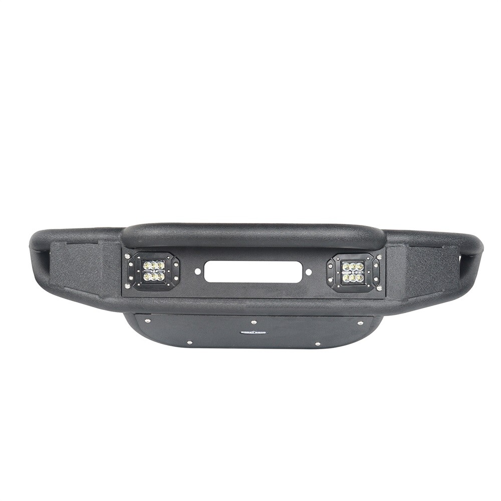 LOTUS Upgraded Tubular Front Bumper w/Winch Plate for Jeep Wrangler 2007-2018 JK