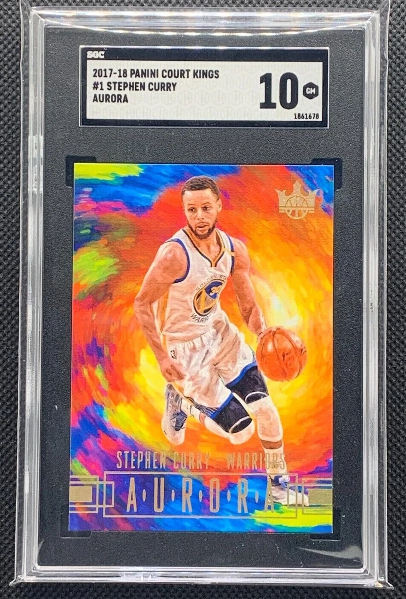 2017-18 Court Kings Stephen Curry Aurora #1 SGC 10