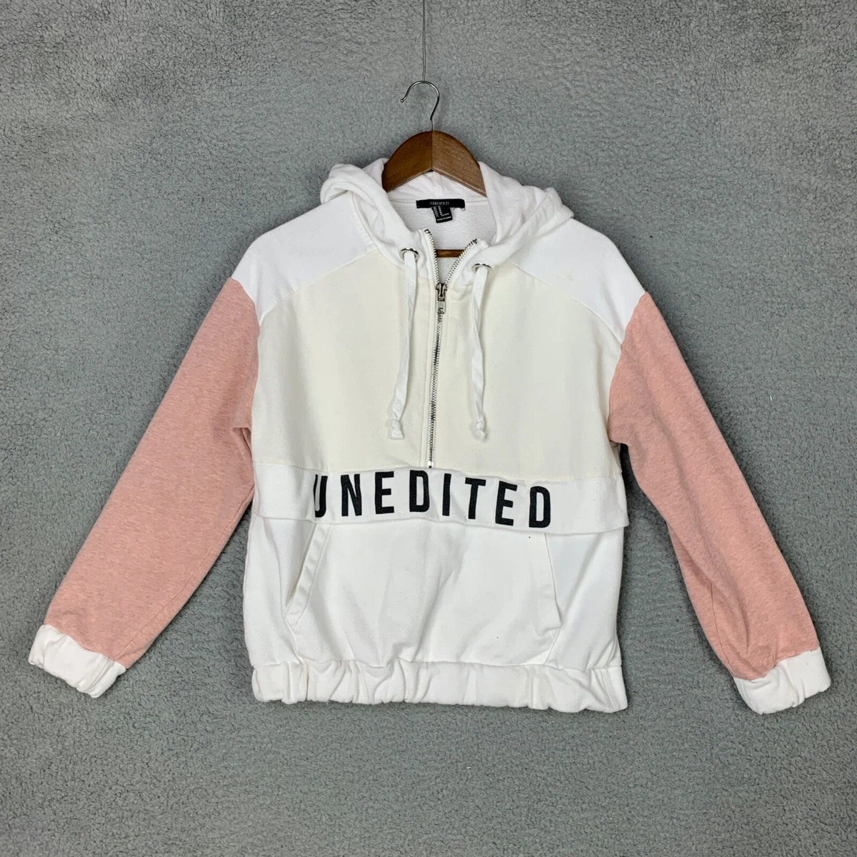 Forever 21 Women s Hoodie Pullover Sweatshirt Unedited Cotton