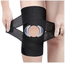 Sports Knee Brace Compression Sleeve Support Patella Adjustable Joint Pain Relif