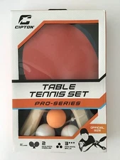 Cipton Table Tennis Set Pro-Series Official Size 2 Paddles & 3 Balls NEW