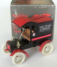 Ertl 1905 Ford The Texas Co. Delivery Car Bank w/Key 5" NEW in Box Made in USA