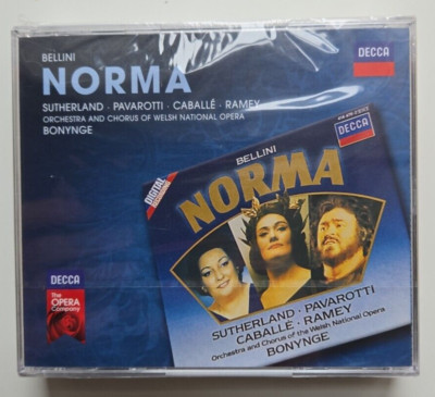 Suthetland / Pavarotti / Caballe - Vincenzo Bellini - Norma - 3 x CD NEW SEALED