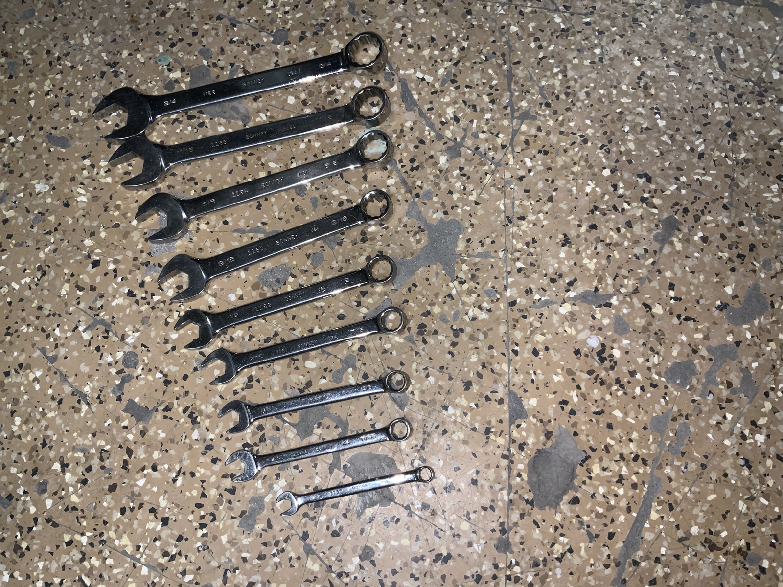 Bonney Tools USA Full Polish 12 Point Combination Wrench Set 9 eBay