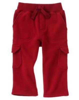 GYMBOREE MIX N MATCH RED GYMSTER JERSEY LINED ACTIVE PANTS 6 12 18 4T 5T NWT