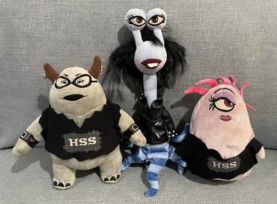 3x Disney Store HSS Monsters University Soft Plush Rosie Sonia