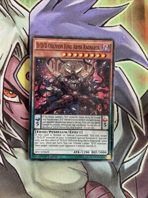 SP17-DE029 D/D/D Oblivion King Abyss Ragnarock Starfoil 1st EdNM Yugioh Karte
