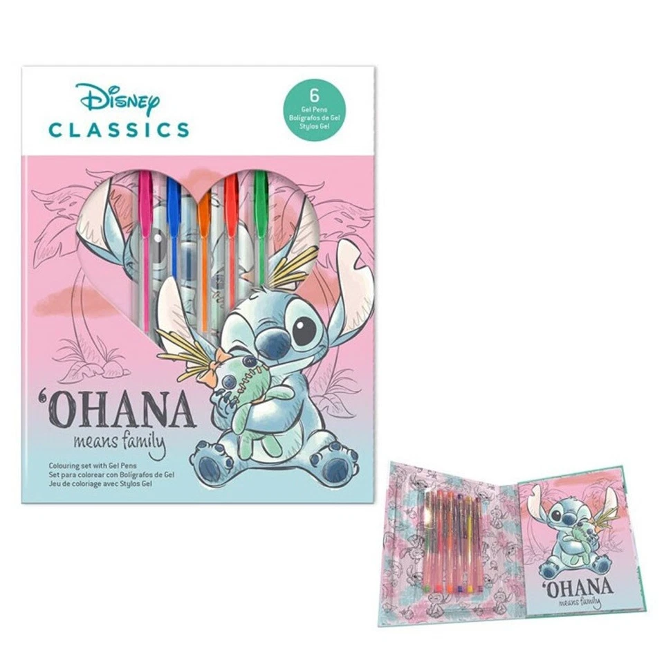 Disney Lilo und Stitch Cheeky Notizbuch + Gelschreiber Set