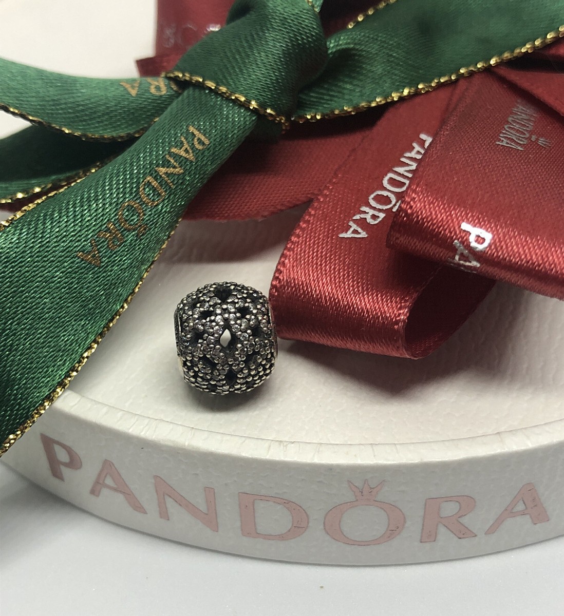 コレクション Ale Pandora Shimmering Lace Clear CZ Charm 791284 Authentic Ale 925