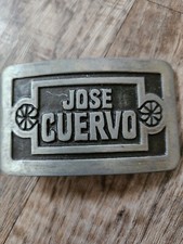VTG 1977 Jose Cuervo Metal Belt Buckle Tequila Made USA