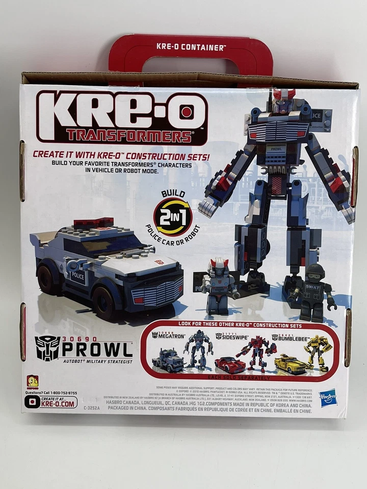 KRE-O Transformers Prowl 2 in 1 Set Police Car Robot Complete With Box & Manual - Image 2 of 4