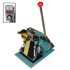 4.5"x7" Hot Gold Foil Embossing Stamping Machine for Leather Logo&PVC Card 110V
