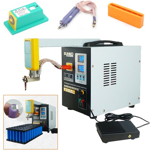 AC110V Battery Welding 738AL Pulse Spot Welder Handheld Telescopic 3.6KW Machine
