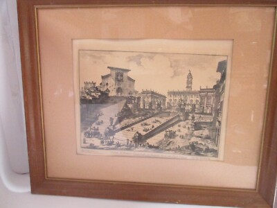 Piranesi Vedute di Roma Vedute del Romano Campidoglio con Scalinata che va'alla
