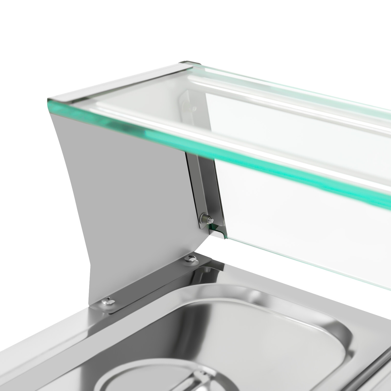 Electric Food Warmer Steam Table Buffet Bain Marie Countertop Commercial 1.2KW