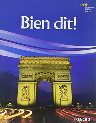 BIEN DIT!: STUDENT EDITION LEVEL 2 2018 (FRENCH EDITION) By Houghton Mifflin NEW