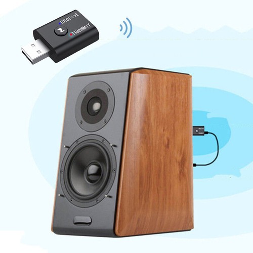 Bluetooth 5.0 2in1 Transmitter Receiver Car Wireless Audio Adapter USB 3.5mm Aux - Picture 11 of 17