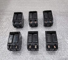 Lot of 6  GE THQL2145 Circuit Breaker 2P 45A 120/240V  NEW 