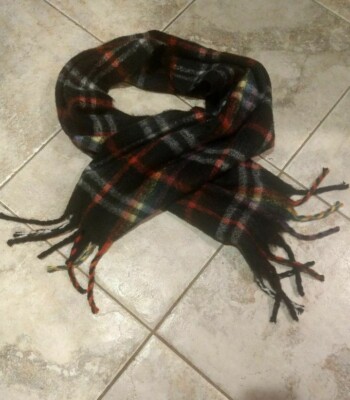 Harriet Isles Fineley Rainbow Plaid Scarf NWT