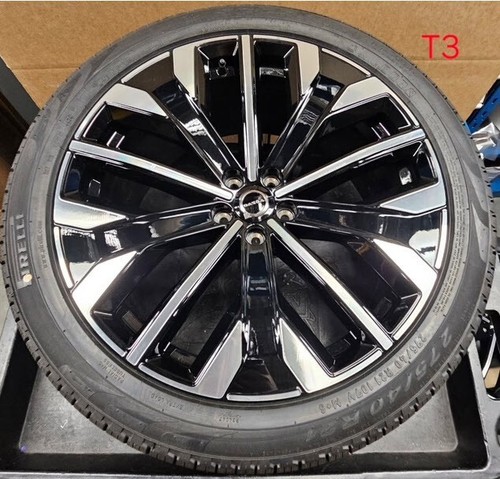 Volvo XC90 Wheels Rims & Tires 21" 5-Spk Black Diam New Port Take Offs 8640908 - Picture 3 of 4