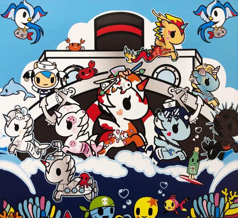 ま*ゃ様 TOKI 抽象画 don't choose money #138 Tokidoki 